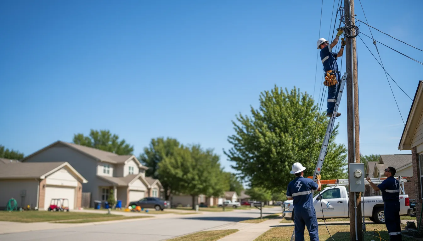 Residential electrician providing installation services in Florham Park, NJ